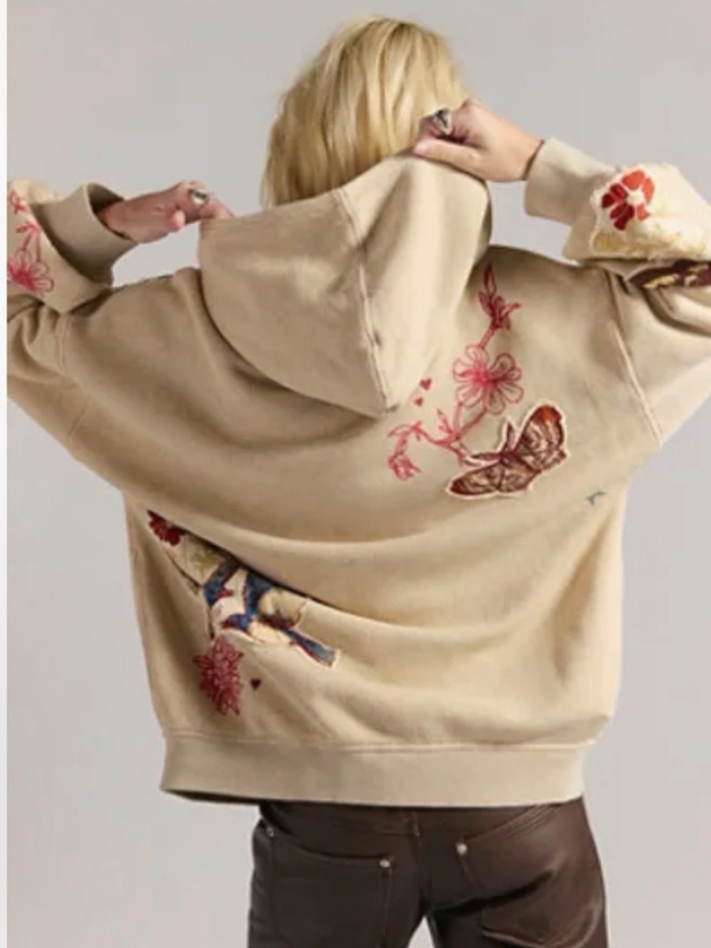 Free People Grandma’s Garden Hoodie 🔥 Size M - Picture 3 of 4